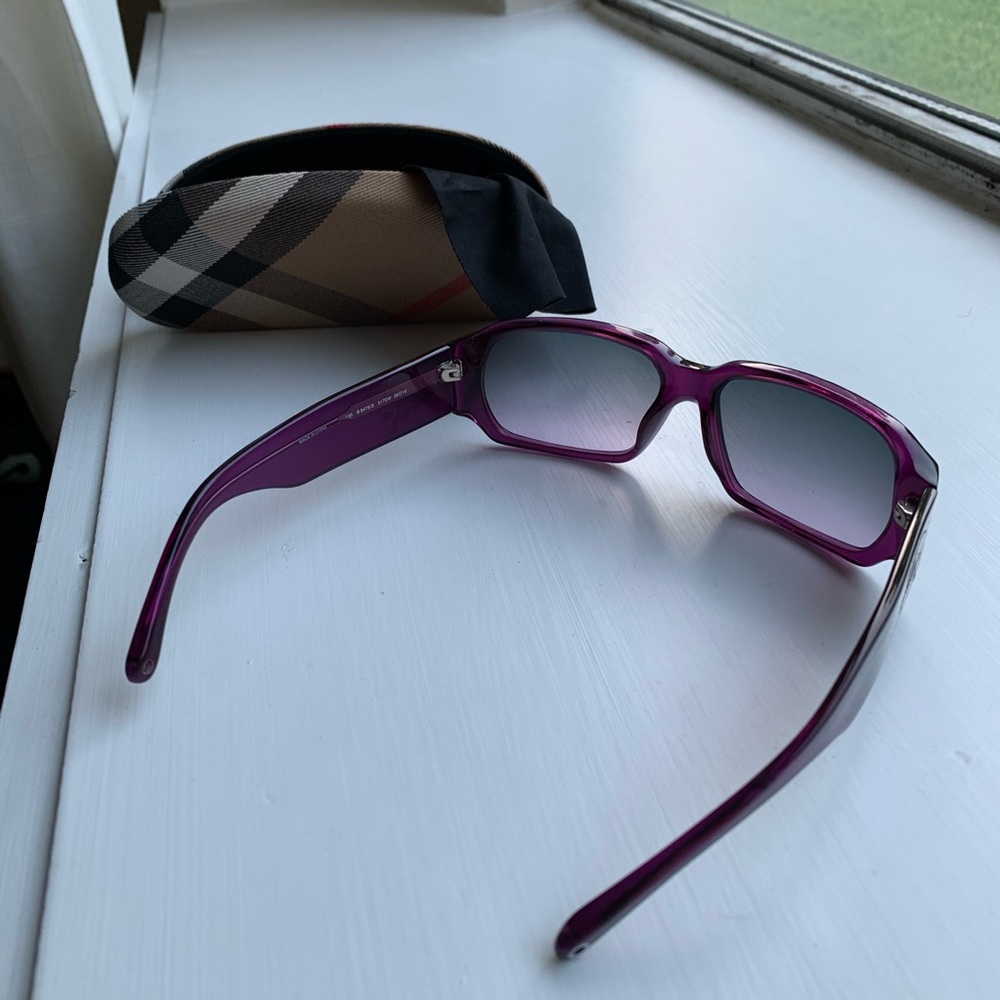 Burberry Purple Rectangular Sunglasses - image 3
